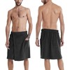ANUFER Mens Adjustable Bath Towel Wrap - Wearable Towel Skirt