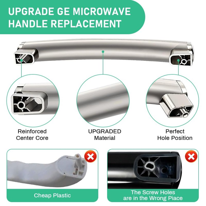 Upgraded WB15X10278 Microwave Handle Replacement Compatible with General Electric GE