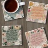 Thirstystone Lovely Scriptures 4-Pack Tumbled Tile Stone Coasters Manufactured in