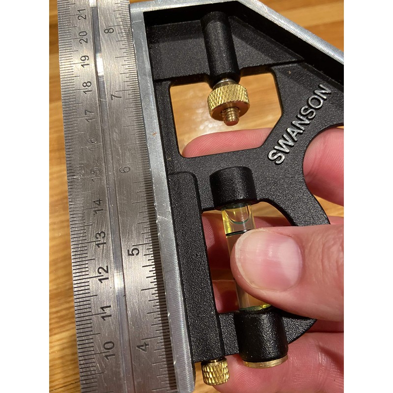 Swanson Tool Co TC132 12-Inch Combo Square with Cast Zinc