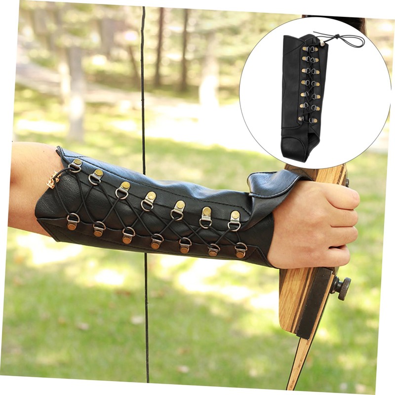 WHAMVOX Archery Arm Guard Outdoor Archery Accessory Washable Pu Leather