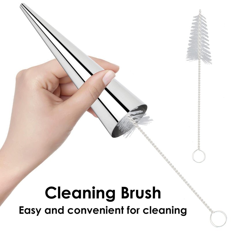 Cream Horn Molds 16pcs Large Size 4.7 inch Baking Cones