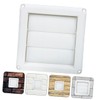 LABRIMP Dryer Vent Cover Louvered Exterior Wall Vent Hood for