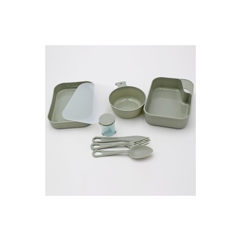 Camping Mess Tin, Outdoor Eating, Drinking Gear - 7 piece