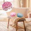 2 Pcs Shower Cap,Large Caps Waterproof Elastic Band Bath Double