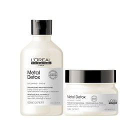 LOreal Professional. Metal Detox Shampoo 300ml previene quiebre  LOreal Professional. Metal Detox Mascarilla 250ml preserva color protege cabello     