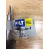 Kobalt 6 in 1 Multi-Bit Screwdriver Chrome Plated 67340 Blue