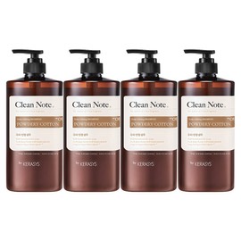 Kerasis Clean Note Shampoo Powderly Cotton Scent, 1L, 4 Packs / 케라시스 클린노트 샴푸 파우더리 코튼향, 1L, 4개