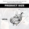 JUSTTOP 2PCS 300DB Super Loud Train Horns, 12V Waterproof Air
