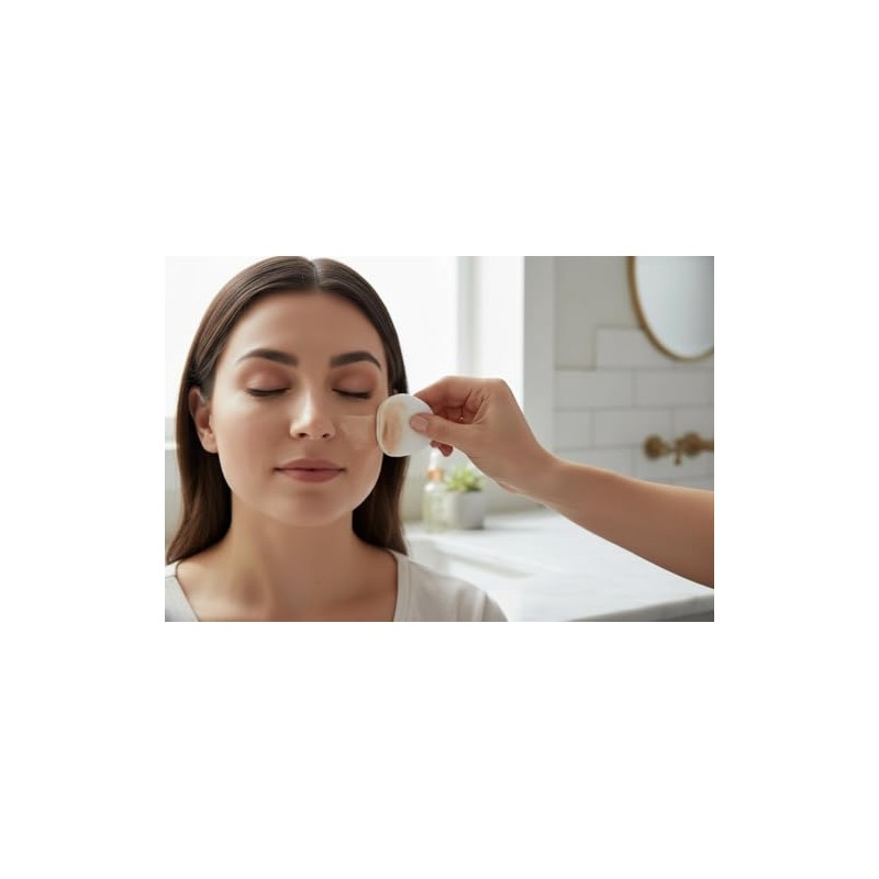 50 Oval Cotton Wool Cosmetic Pads, 100% Cotton - Face