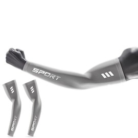 JISON21 Arm Cover, Cold Feeling, Arm Sleeve, Men's, Summer, UV Protection, Reflective Strap, Cool Arm Compression Series, Arm Cover, Sunscreen, Sweat Absorbent, Quick Drying, Anti-Slip, Running