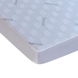 Charcoal Mattress Cover, Protects Mattress from Stains and Wear, Made of Soft Polyesetr, Fits Mattresses Up to 16" Deep - Size Queen, by OakRidgeTM