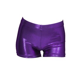 Aosva - Pantalones cortos de gimnasia para niñas pequeñas de 2 a 14 años, Morado, 5
