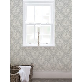 NuWallpaper Grey Moon Rabbit Peel & Stick Wallpaper