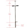 INTSUPERMAI Soil Probe Sampler with Foot Pedal Stainless Steel Soil