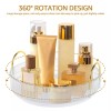 Mbja-dream Rotating Makeup Tray Rack 360° Spinning Perfume Cosmetic Storage