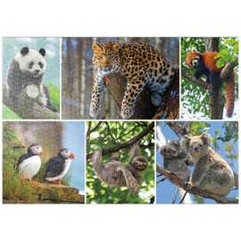 MyPuzzle Unique - Threatened Animals - Collage No. 3 - Premium 1000 Piece Puzzle - MyPuzzle Special Collection by Starnberger Spiele