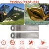 MOTOQUEEN Heavy Duty Replacement Bush Hog Rotary Grass Cutter Blades