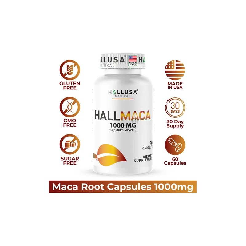Hallusa Natural Hallmaca Maca Root 1000 Mg 60 Cápsulas