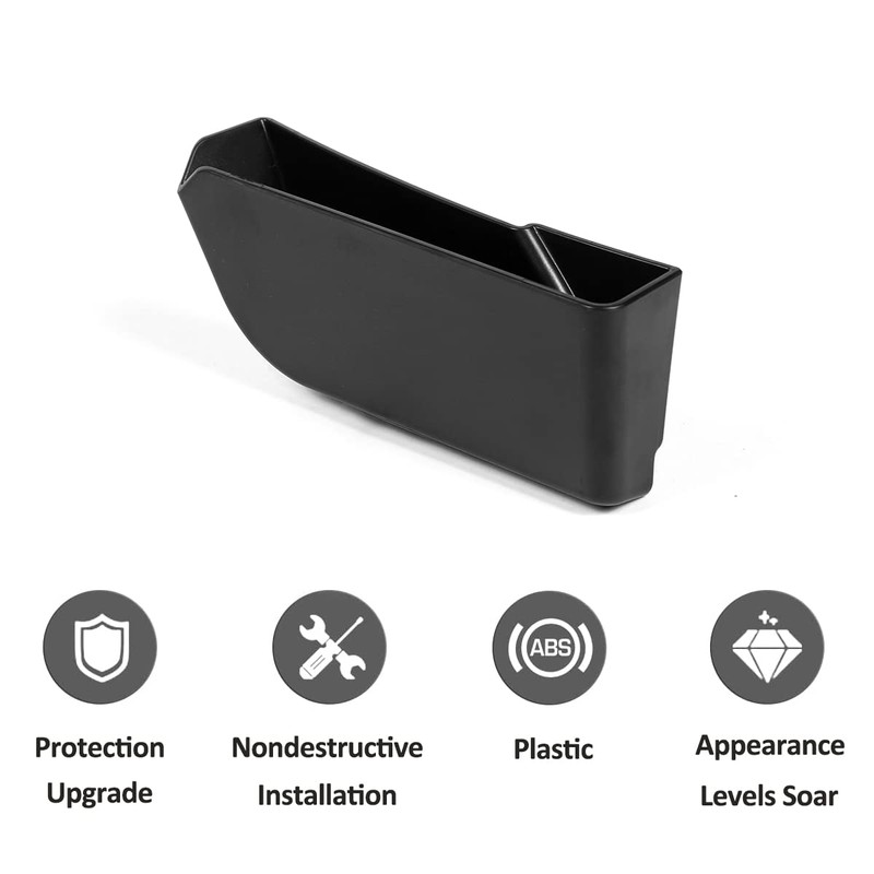 JONKOKO ABS Black Car Shifter Storage Box for Corvette C7