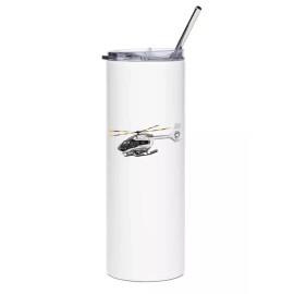 Airbus H145 Stainless Steel Water Tumbler with straw - 20oz.