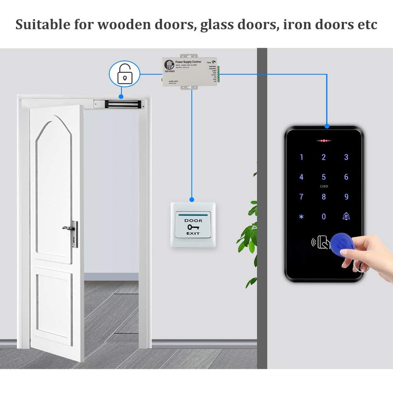 HFeng Outdoor IP68 Waterproof RFID Keypad Touch Access Control System