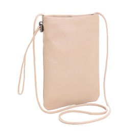Ultima Tokyo No. 11981 Shoulder Bag, Sheepskin, LWG Leather, Mini Size, Sacoche, Men's Drawstring Bag, beige, Free size