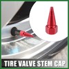 Motoforti 8pcs Red Car Spike Wheel Tyre Tire Valve Air