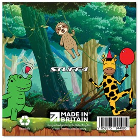 Stuff4 3rd Birthday Card Boy - Jungle Birthday Card - Happy Birthday Card 3 Year Old Boy, Boys Birthday Cards for Him, 5.7 x 5.7 Inch Greeting Card for Son Nephew Grandson Kid Children