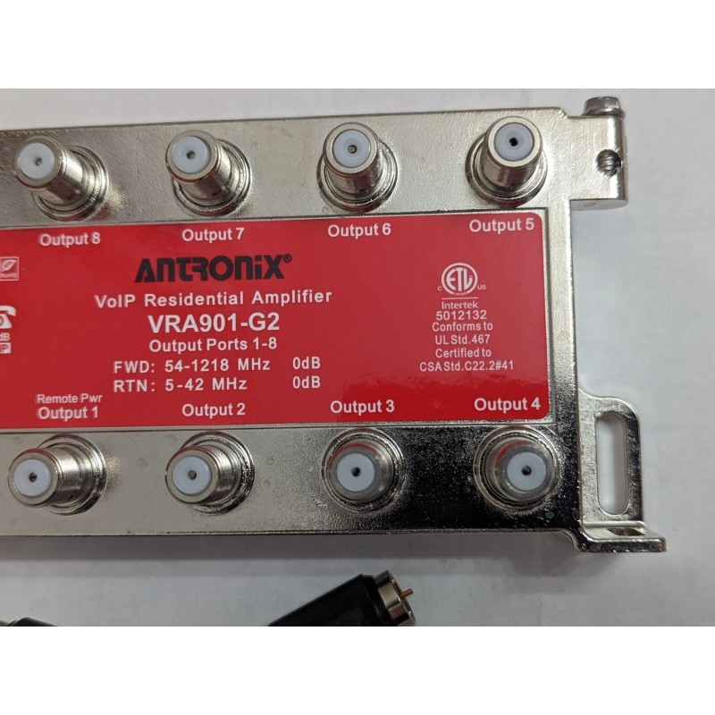 ANTRONIX VRA901-G2/ACP 1.2 GHz VoIP Residential Digital Coaxial Amplifier 9-Port