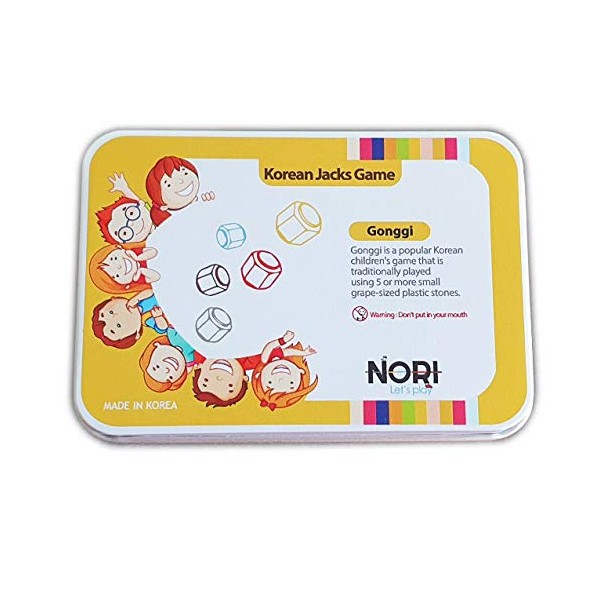 Nori Gonggi Konggi Korean Jacks Game in Premium Unique tincase (20pcs) Giftpack