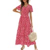 Zattcas Summer Maxi Dresses for Women 2025 Short Flutter Sleeve