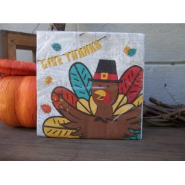 Thanksgiving paper napkins/Fall Napkin/Dinner Napkins/Autumn decorative napklns