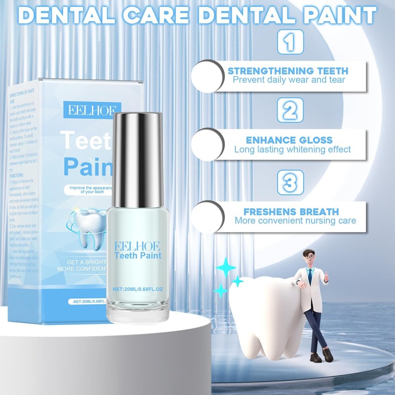 White Tooth Paint, White Tooth Paint, Instant Teeth Whitening Colour,