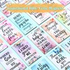 Blosssound 50 Pcs Inspirational Christian Magnets with Bible Verses Religious