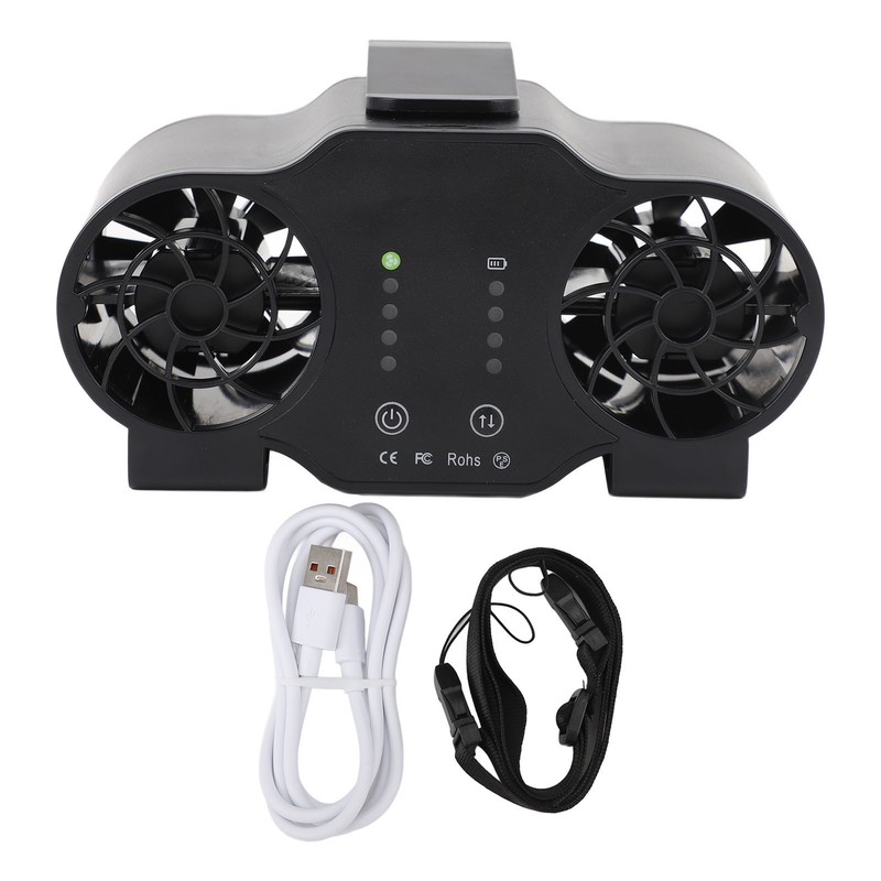 Portable Waist Clip Fan Super Strong Airflow 4 Speed Personal