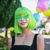 iZoeL iZoeL Bob Perücke Kurze Bob wig Damen Grün Haar