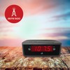 GPX C224B Dual Alarm Clock AM/FM Radio with Red LED