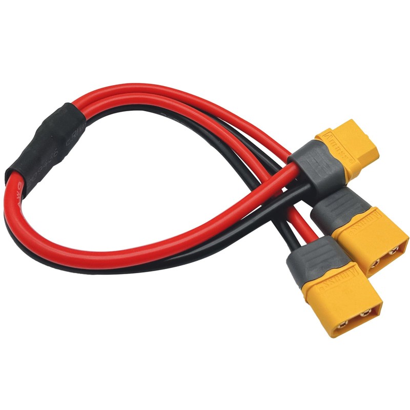 Nuofany XT60H XT60 Upgrade Y Splitter Extension Cable 12 AWG