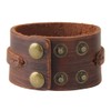 GelConnie Brown Leather Cuff Bracelet Punk Belt Braided Wrap Bracelet
