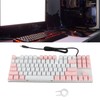 Mechanical Keyboard 87 Keys Blue Switch Ergonomic Multicolor Backlight Design