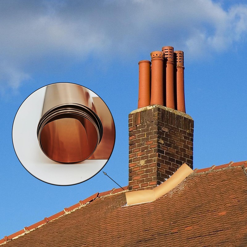 Copper Sheet Roll 4" x 11.5ft,99.9% Pure Copper Strip 3500mm