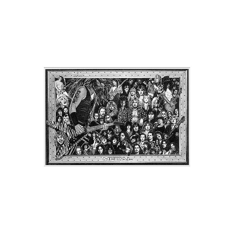 Studio B Heavy Metal Collage - Poster - 36" x