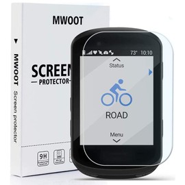 MWOOT Pack of 3 Screen Protectors Compatible with Garmin Edge 830 530 Glass Film Protection, 9H Hardness Scratch-Resistant Shockproof Protective Glass
