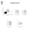 Set de Accesorios para Baño 5 Piezas Texturizado Vertical, Juego