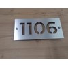 Número para casa u oficina placa de aluminio compuesto 30x15