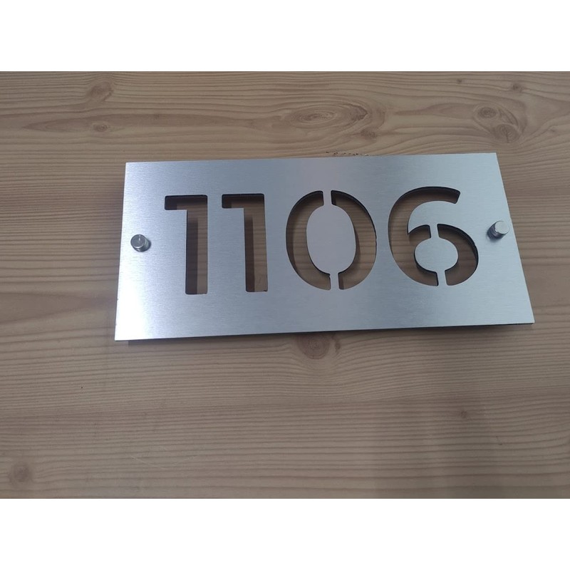 Número para casa u oficina placa de aluminio compuesto 30x15