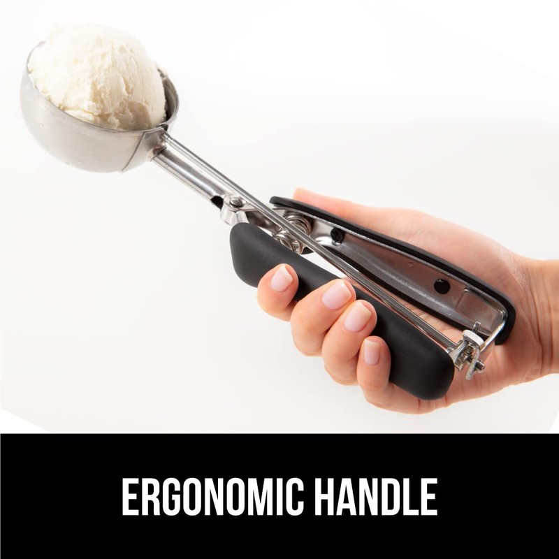 Gorilla Grip Premium Stainless Steel, Spring-Loaded Scoop for Fruit, Cookie