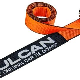 VULCAN Car Tie Down with Twisted Snap Hooks - 2 Inch x 96 Inch - 2 Pack - PROSeries - 3,300 Pound Safe Working Load