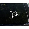 Sparrow Flying - 4-1/2" x 3-3/4" - Vinyl Die Cut